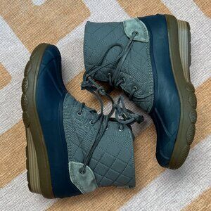 Sperry Duck Boots Quilted Size 8